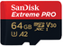 Карта памяти micro SDXC 64Gb Sandisk Extreme Pro UHS-I U3 V30 A2 + ADP (170/90 MB/s)