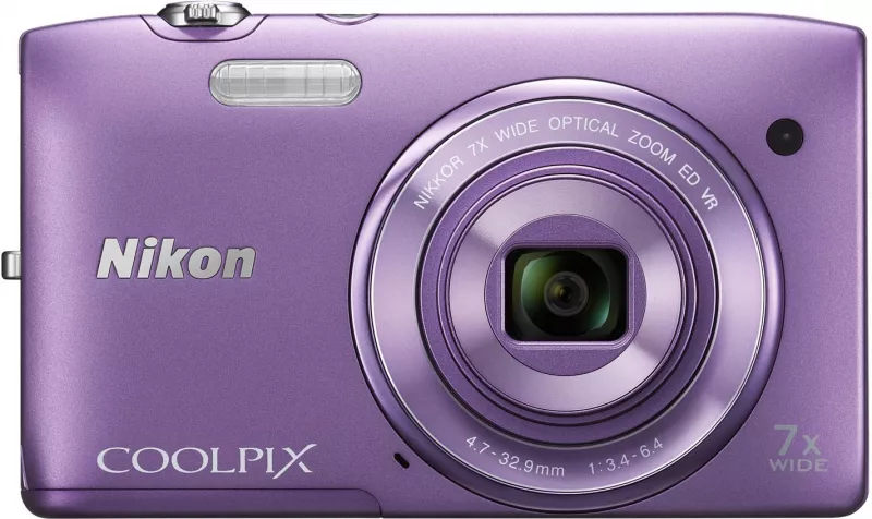 Фотоаппарат Nikon Coolpix S3500, фиолетовый