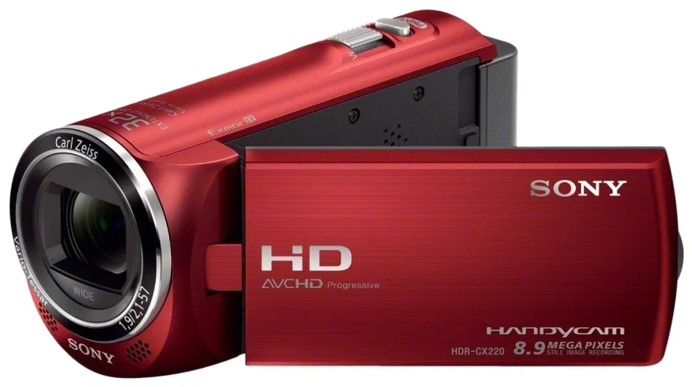 Видеокамера Sony HDR-CX220E красный