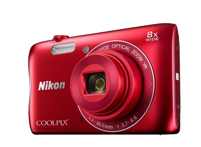 Фотоаппарат Nikon Coolpix S3700, красный