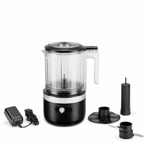 Мини-комбайн кухонный беспроводной KitchenAid 5KFCB519EBM 1,18 л. Черный