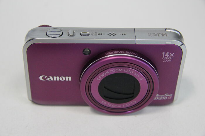 Фотоаппарат Canon PowerShot SX210 IS, фиолетовый Ресейл