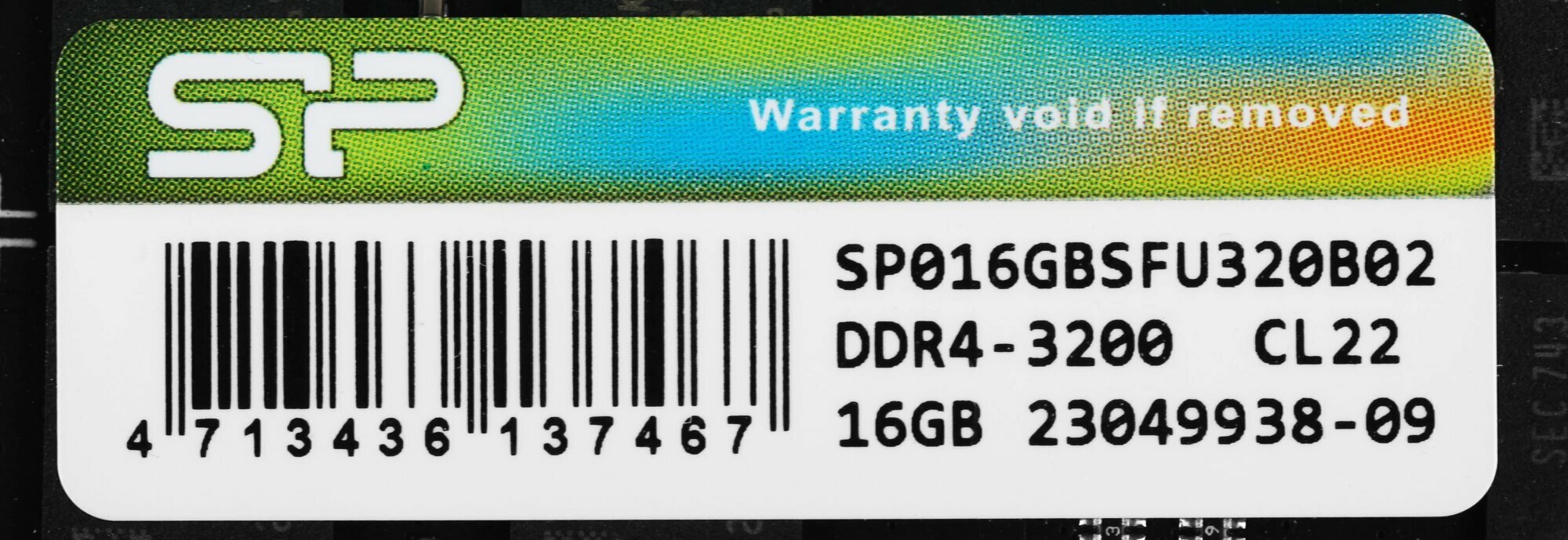 Оперативная память 16Gb DDR4 3200MHz Silicon Power SO-DIMM (SP016GBSFU320B02)